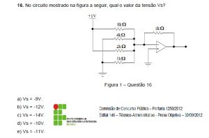 Questão 16 - IFSP