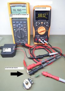 Mdindo um resistor de 0,1 ohm