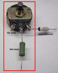 Montagem para medir o resistor