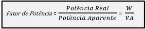 Fórmula para calcular Fator de Potência