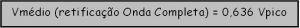 Fórmula do Valor médio Onda completa-min