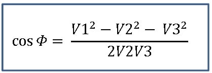 Fórmula para cálculo do cos fi