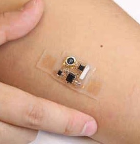 Sensor aplicado na pele