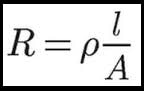 Fórmula da segunda Lei de Ohm