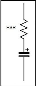 Fig.7 - Circuito equivalente de um capacitor com ESR