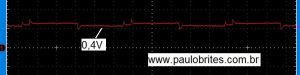 Fig.8 - Forma de onda com capacitor na saída do gerador