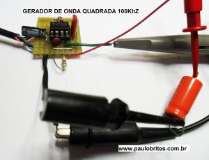 Fig.9 - Capacitor ligador ao gerador de onda quadrada