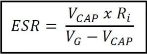 Fórmula para calcular ESR-min